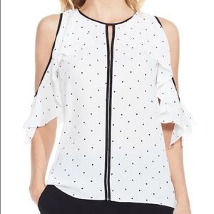 Vince Camuto NWT polka dot blouse med medium